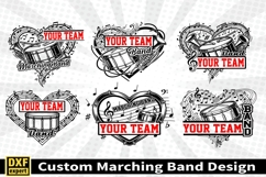 Marching band shirt SVG Editable Template Instate download Product Image 1