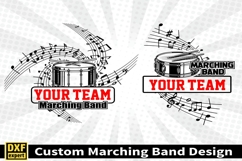 Marching band shirt SVG Editable Template Instate download Product Image 2