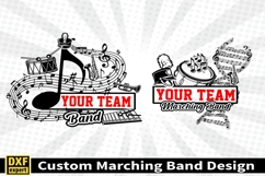 Marching band shirt SVG Editable Template Instate download Product Image 2