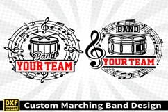 Marching band shirt SVG Editable Template Instate download Product Image 2