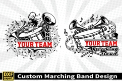 Marching band shirt SVG Editable Template Instate download Product Image 2