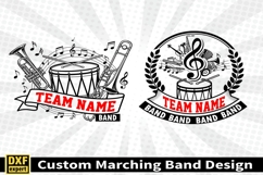 Marching band shirt SVG Editable Template Instate download Product Image 3