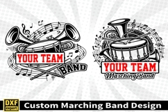 Marching band shirt SVG Editable Template Instate download Product Image 2