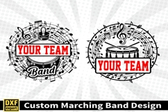 Marching band shirt SVG Editable Template Instate download Product Image 3