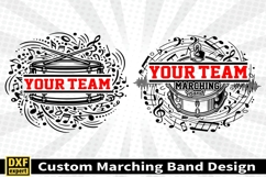 Marching band shirt SVG Editable Template Instate download Product Image 2