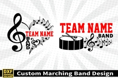 Marching band shirt SVG Editable Template Instate download Product Image 2