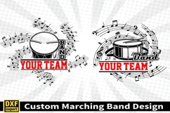 Marching band shirt SVG Editable Template Instate download Product Image 2