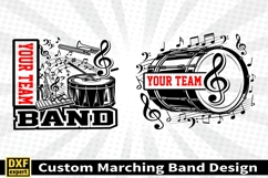 Marching band shirt SVG Editable Template Instate download Product Image 2