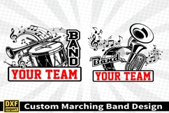 Marching band shirt SVG Editable Template Instate download Product Image 2