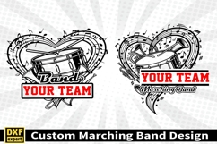 Marching band shirt SVG Editable Template Instate download Product Image 2