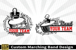 Marching band shirt SVG Editable Template Instate download Product Image 2