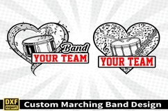 Marching band shirt SVG Editable Template Instate download Product Image 2