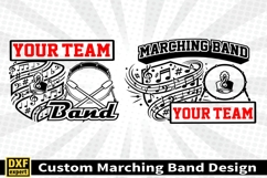 Marching band shirt SVG Editable Template Instate download Product Image 2