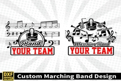 Marching band shirt SVG Editable Template Instate download Product Image 2