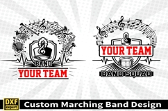 Marching band shirt SVG Editable Template Instate download Product Image 2