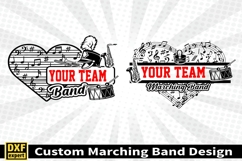 Marching band shirt SVG Editable Template Instate download Product Image 1