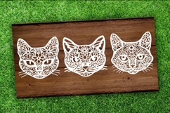 Cat Head SVG paper Silhouette Cut file Product Image 3