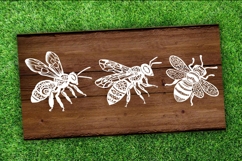 Bee SVG paper Silhouette Cut file Product Image 1