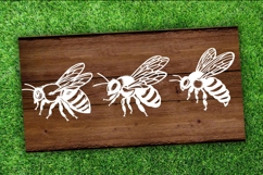 Bee SVG paper Silhouette Cut file Product Image 2