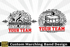 Marching band shirt SVG Editable Template Instate download Product Image 2