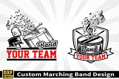 Marching band shirt SVG Editable Template Instate download Product Image 3