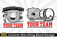 Marching band shirt SVG Editable Template Instate download Product Image 3