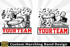 Marching band shirt SVG Editable Template Instate download Product Image 3