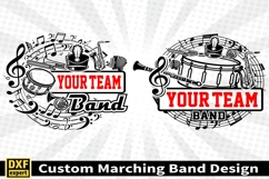 Marching band shirt SVG Editable Template Instate download Product Image 3