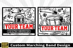Marching band shirt SVG Editable Template Instate download Product Image 3