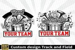 Marching band shirt SVG Editable Template Instate download Product Image 3