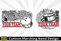 Marching band shirt SVG Editable Template Instate download Product Image 3