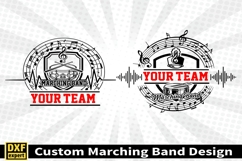 Marching band shirt SVG Editable Template Instate download Product Image 3