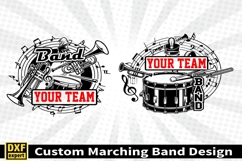 Marching band shirt SVG Editable Template Instate download Product Image 3