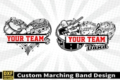 Marching band shirt SVG Editable Template Instate download Product Image 3