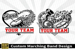 Marching band shirt SVG Editable Template Instate download Product Image 3