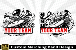 Marching band shirt SVG Editable Template Instate download Product Image 3