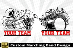 Marching band shirt SVG Editable Template Instate download Product Image 3