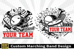 Marching band shirt SVG Editable Template Instate download Product Image 3