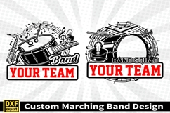 Marching band shirt SVG Editable Template Instate download Product Image 3