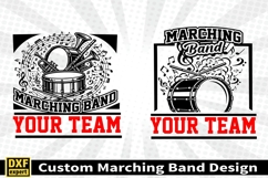 Marching band shirt SVG Editable Template Instate download Product Image 3