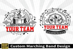 Marching band shirt SVG Editable Template Instate download Product Image 3