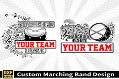 Marching band shirt SVG Editable Template Instate download Product Image 3