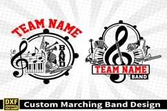 Marching band shirt SVG Editable Template Instate download Product Image 3