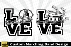 Love Marching band shirt SVG Editable Template Instate downl Product Image 1