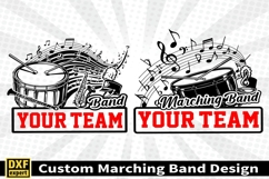 Marching band shirt SVG Editable Template Instate download Product Image 3