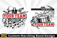 Marching band shirt SVG Editable Template Instate download Product Image 3