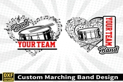 Marching band shirt SVG Editable Template Instate download Product Image 3
