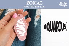 Zodiac Signs Motel Keychain SVG, Zodiac Signs Keychain SVG Product Image 12