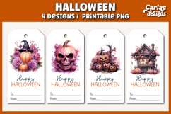 Halloween Gift Tags, Printable Tags PNG Product Image 1