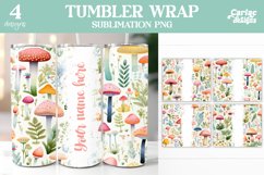 Whimsical Tumbler Sublimation Wrap Product Image 1